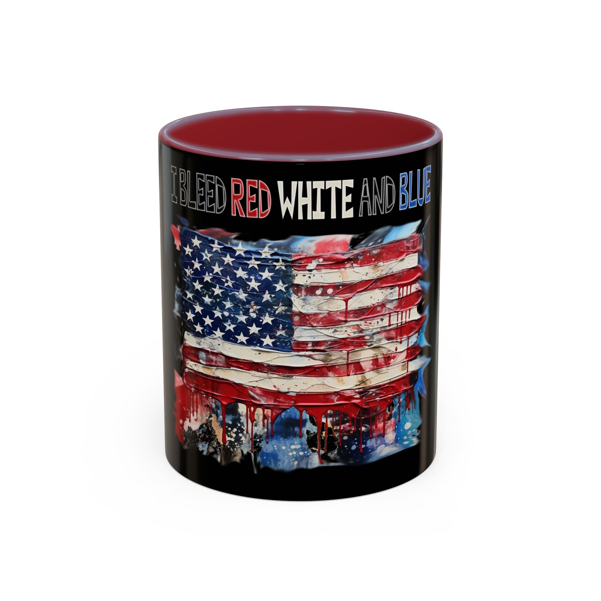 I Bleed Red White and Blue / Accent Coffee Mug 11/15 oz