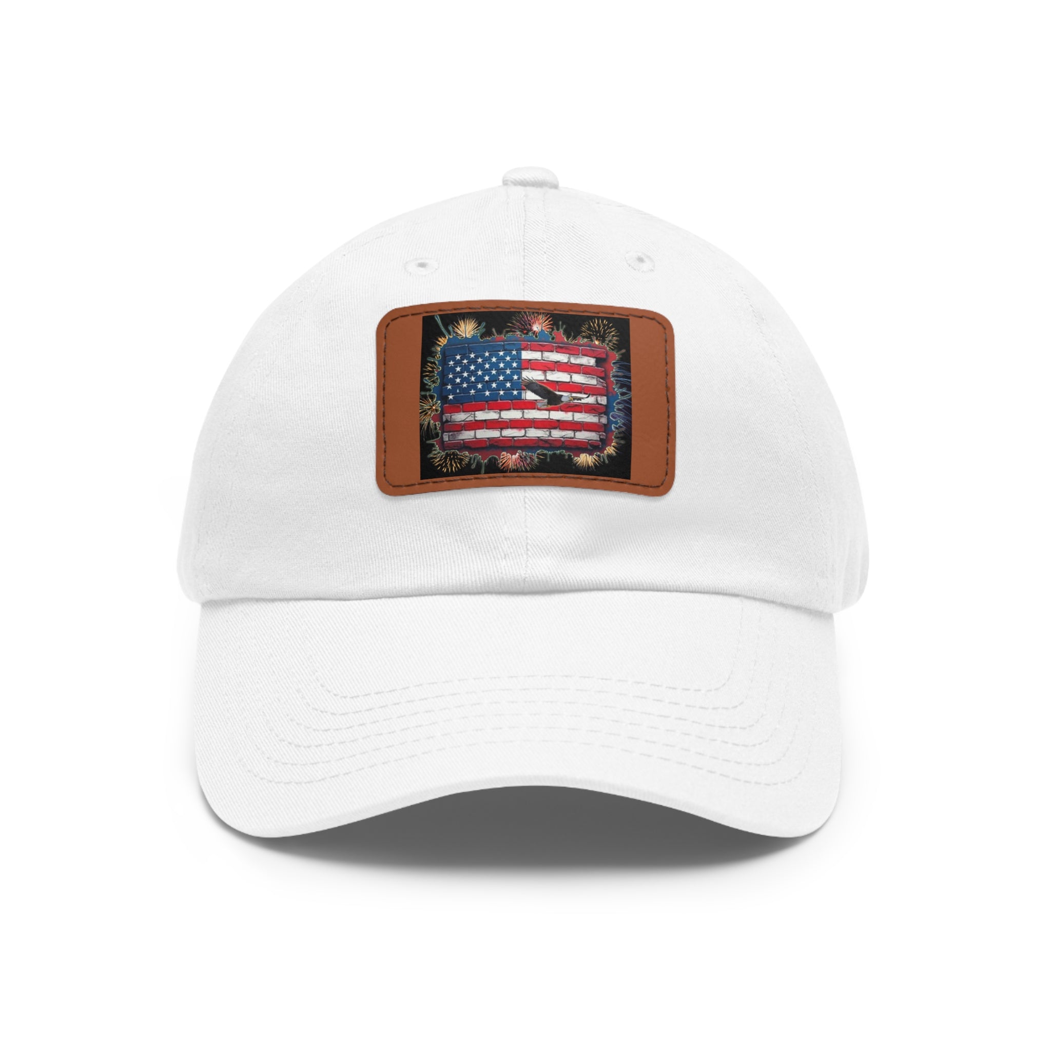 American Brick Flag / Leather Patch Hat