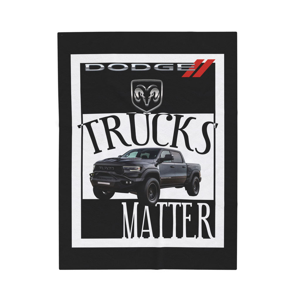 Dodge Trucks Matter / Velveteen Plush Blanket