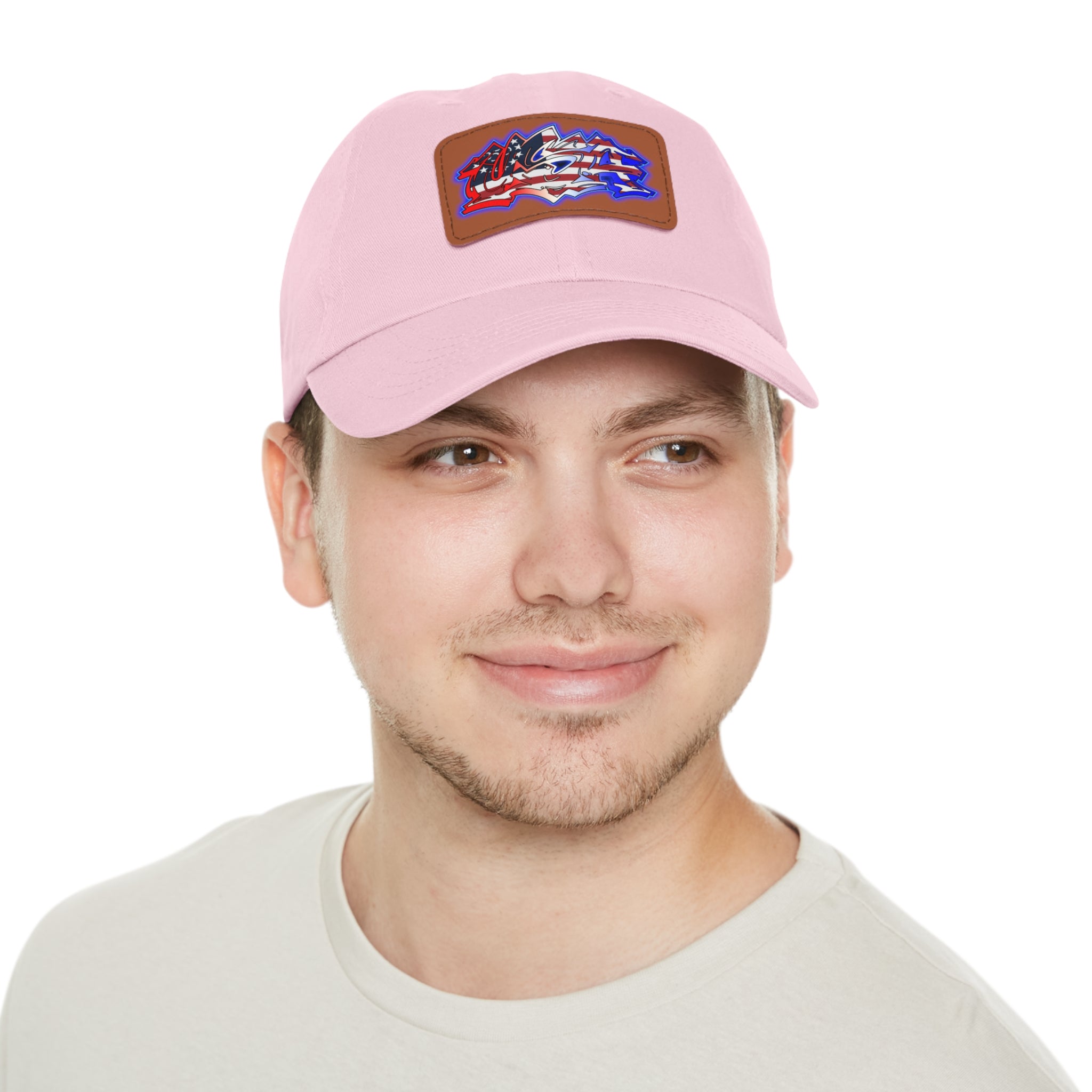 USA Graffiti / Leather Patch Hat