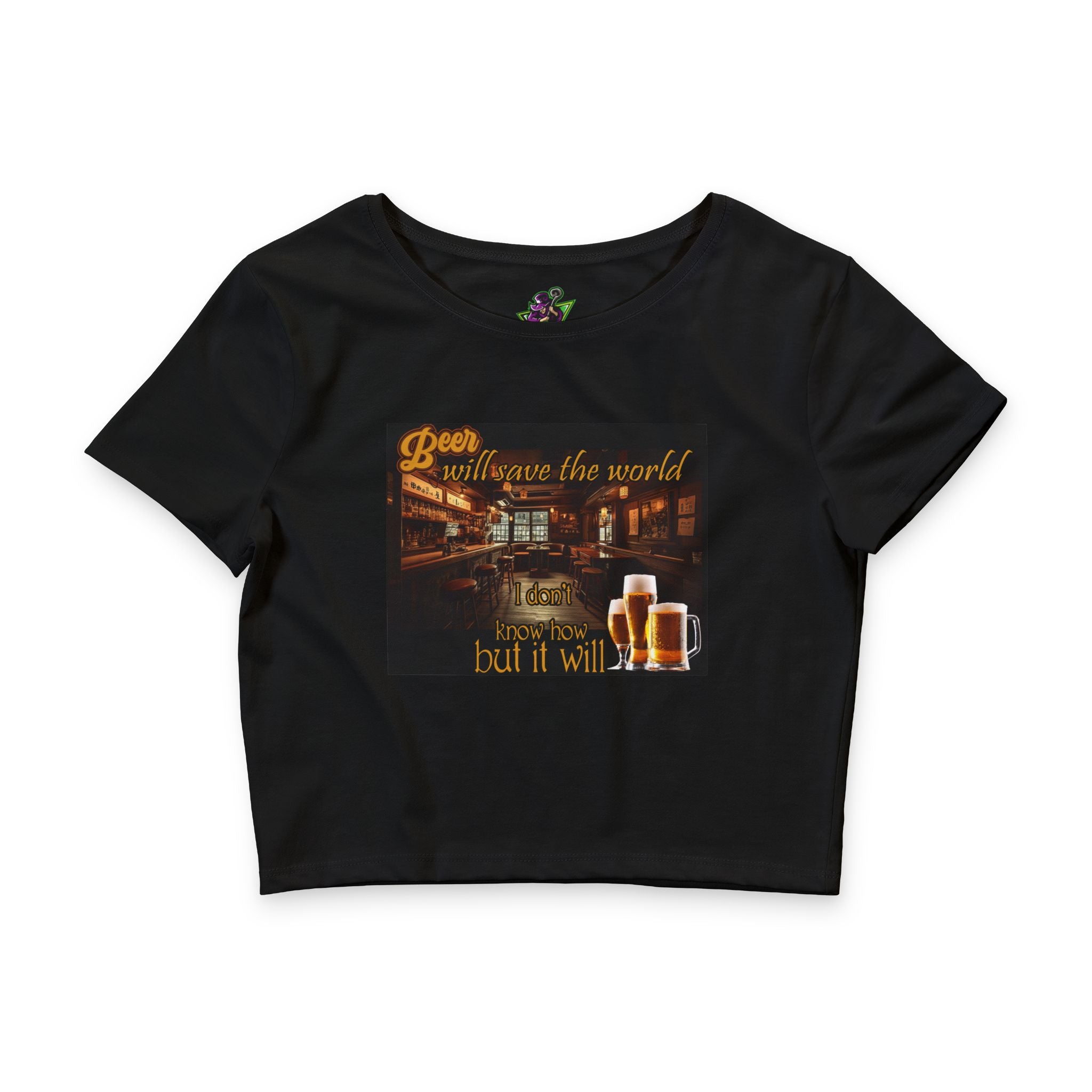 Beer will Save the World /Crop Tee