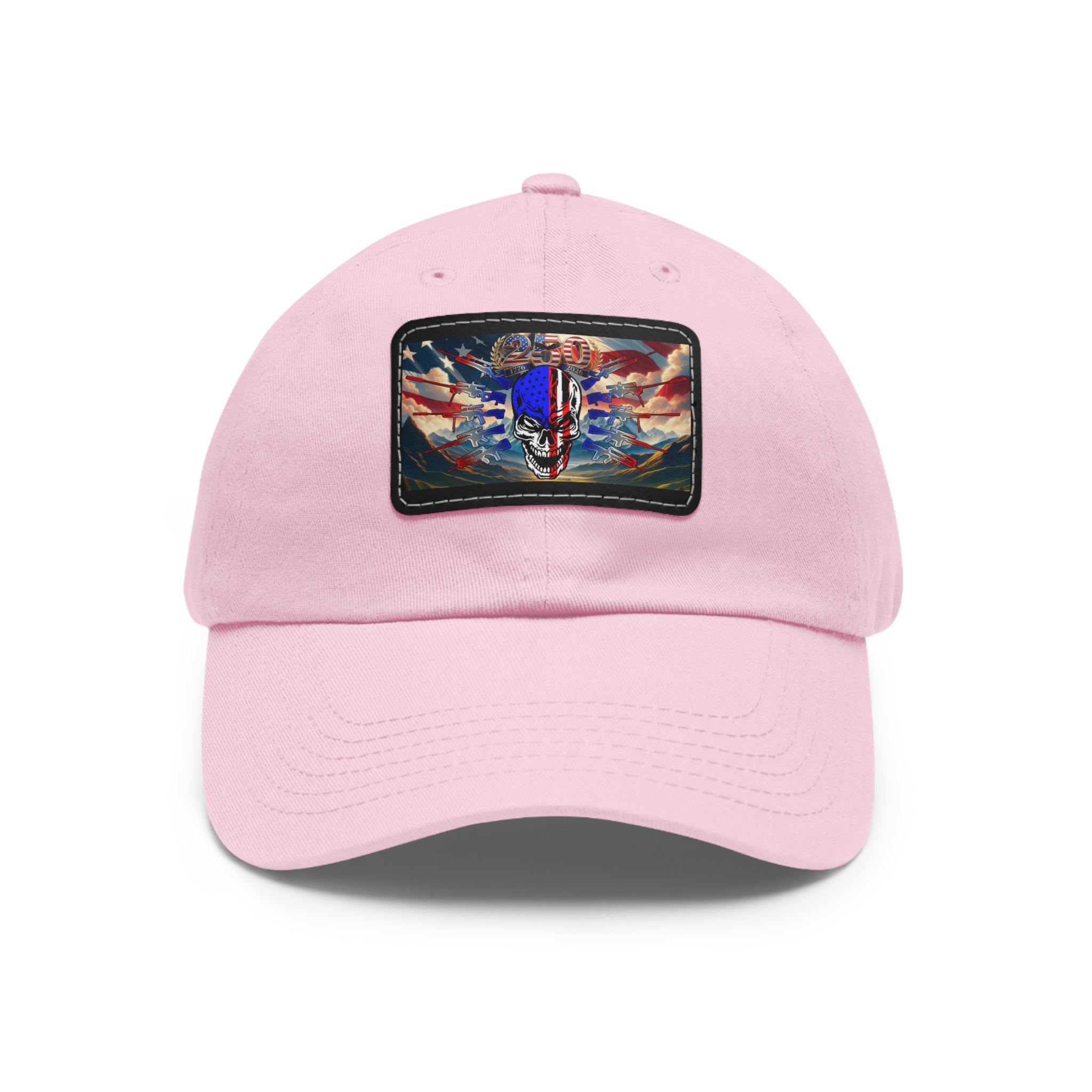 Skull & Guns 250th / Leather Patch Hat