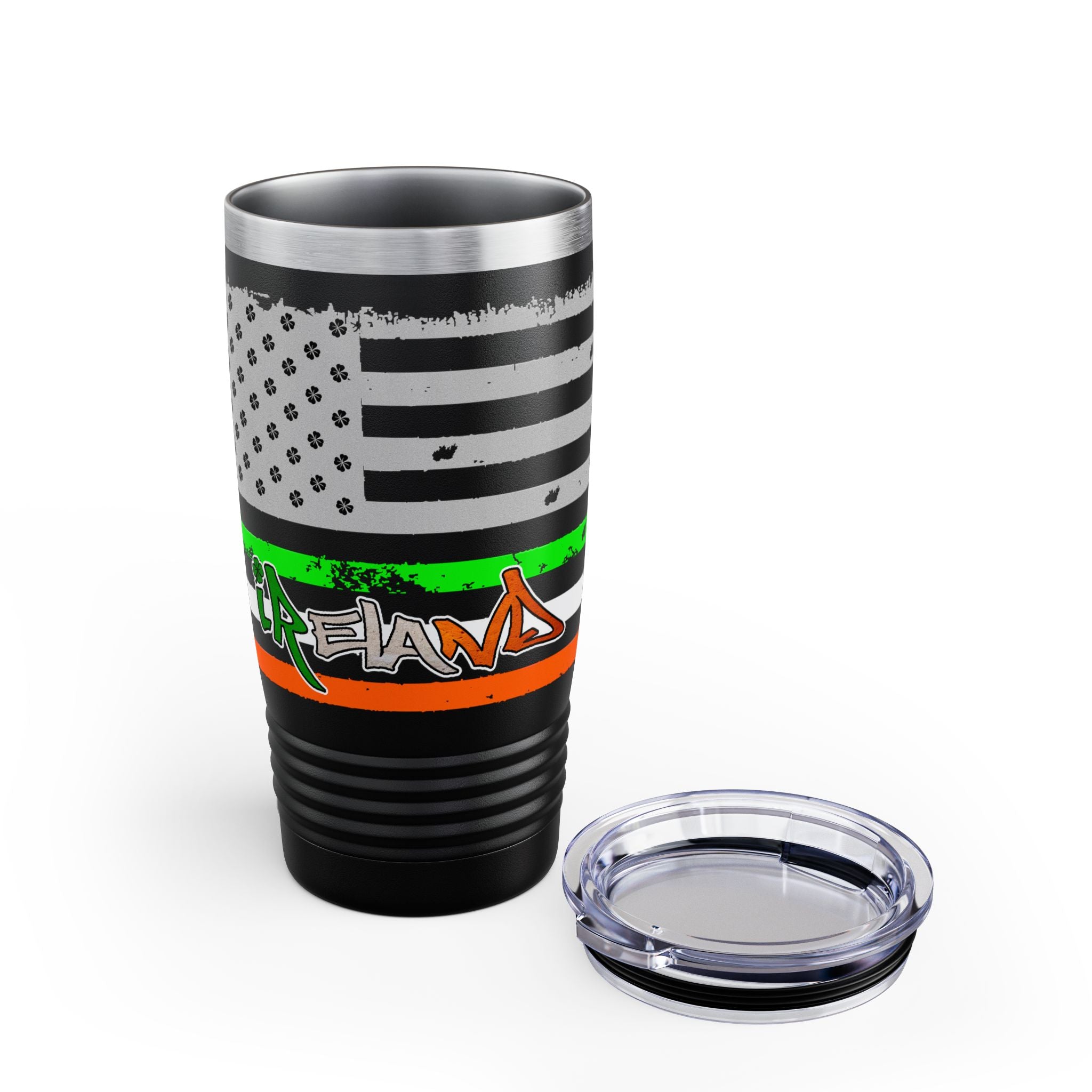 American / Ireland Flag / Insulated Tumbler 20oz