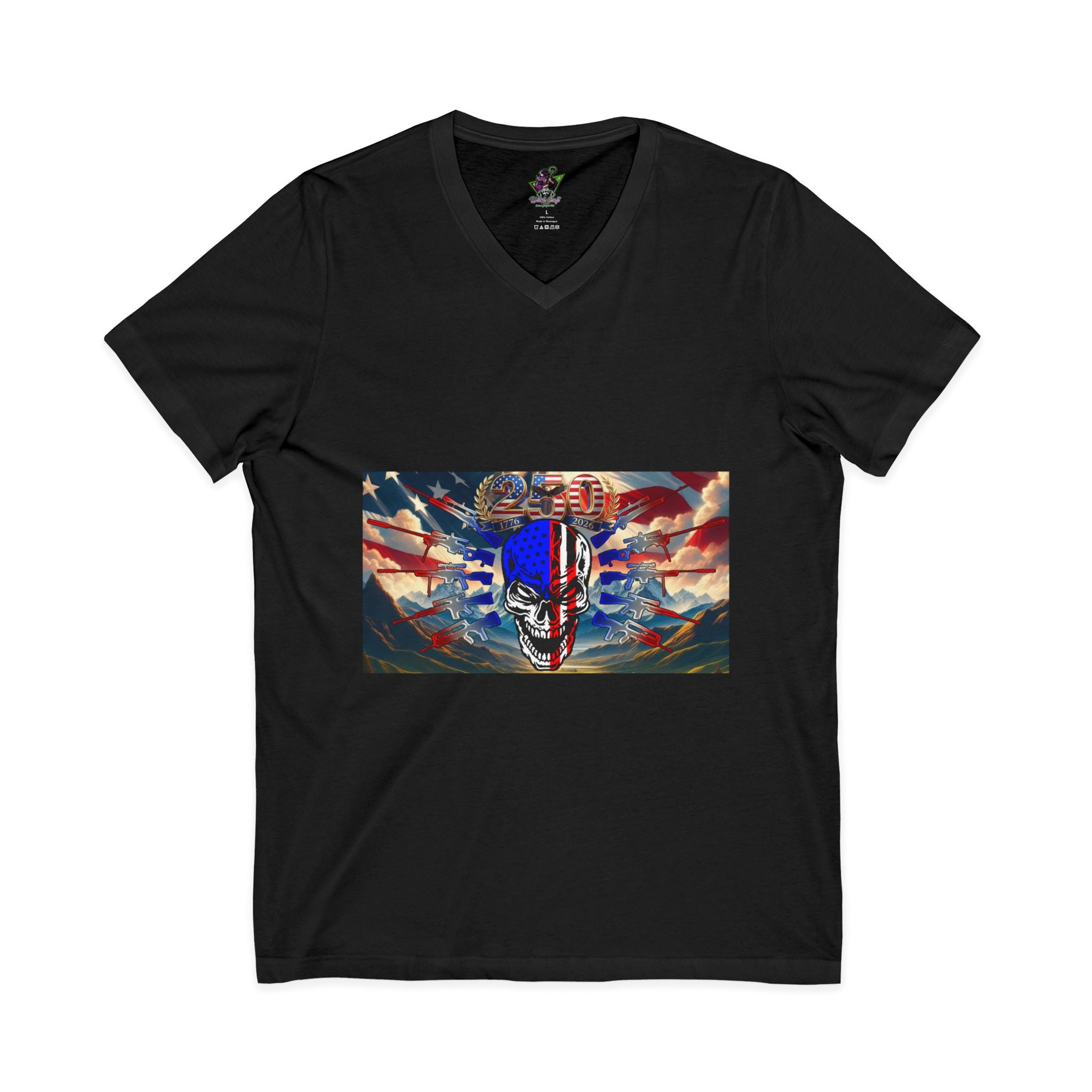 Skull & Guns 250th / V-Neck Tee
