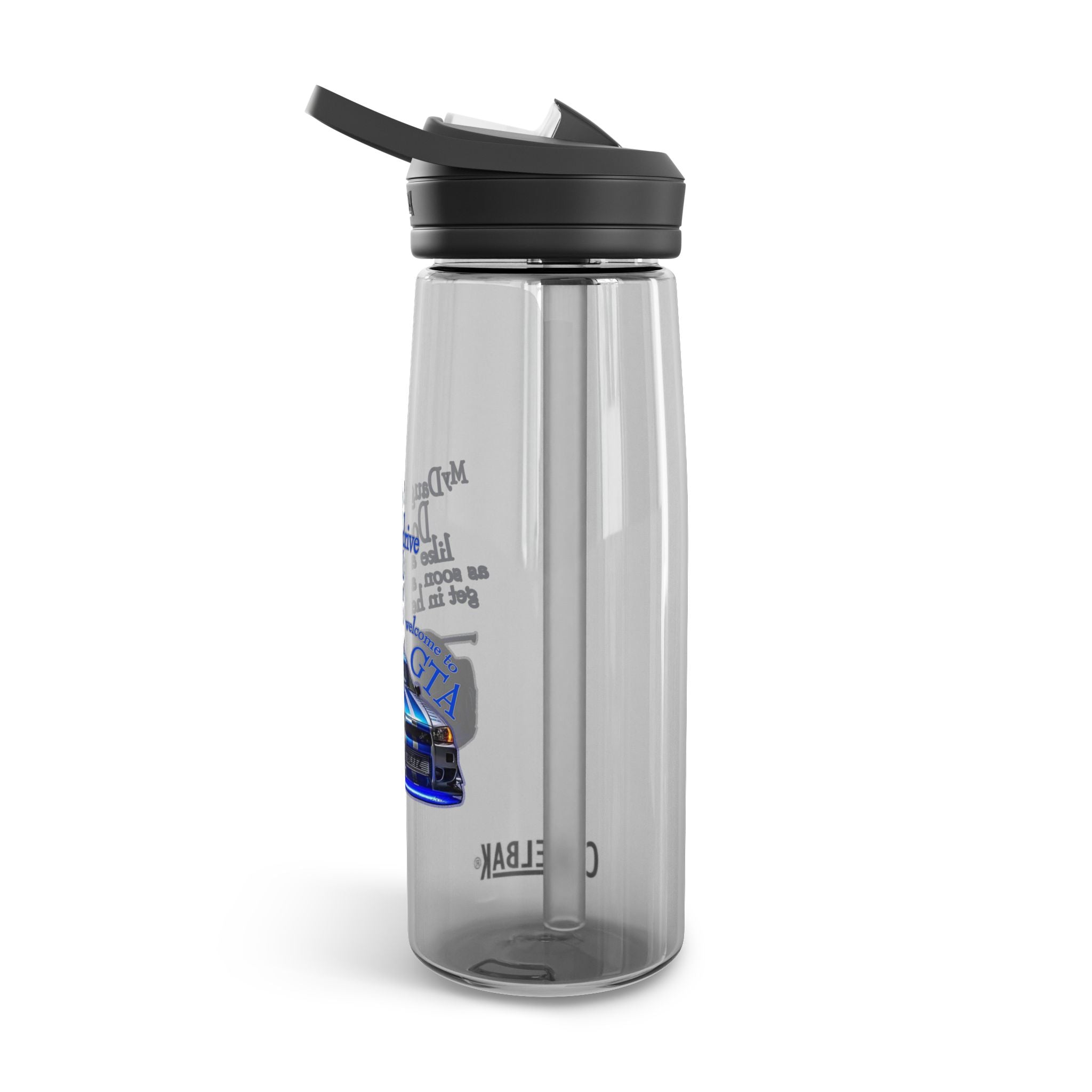 Daughter Doesn't Drive Like A Girl Blue / CamelBak Water Bottle 20/25oz