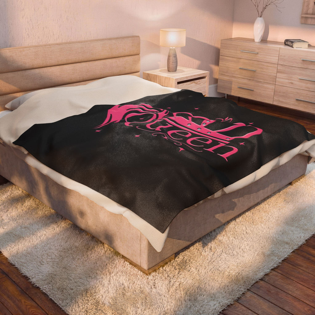 Queen Crown / Velveteen Plush Blanket