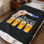 Tested Positive Beer/ Veviteen Plush Blanket