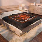 Texas Longhorns Framed / Velveteen Plush Blanket
