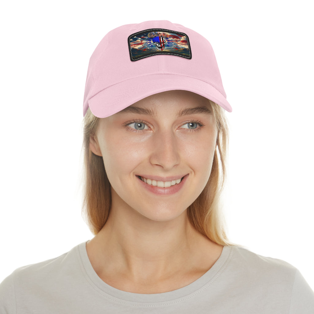 Skull & Guns 250th / Leather Patch Hat