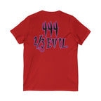 2/3 Evil Gothic Purple Script / V-Neck Tee