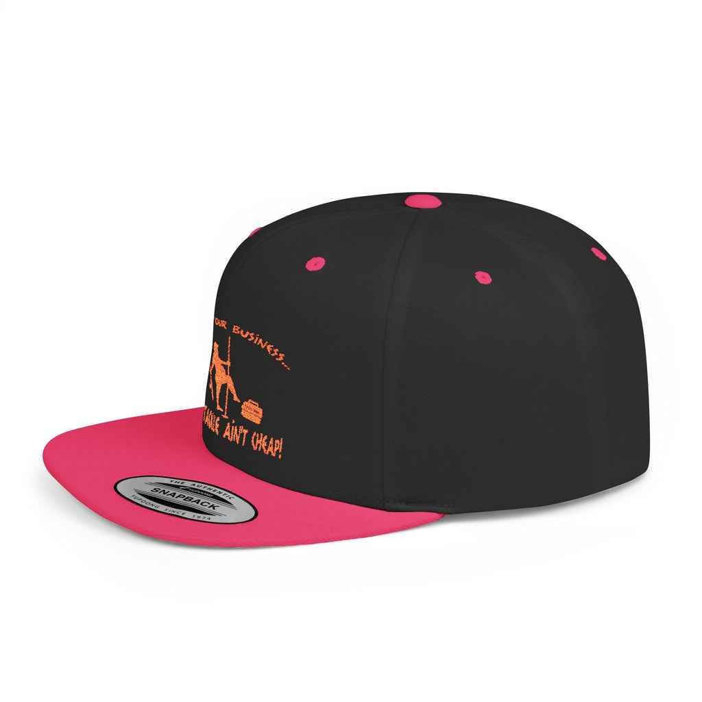 Mind Your Business Guy Stripper/ Flat Bill Snapback