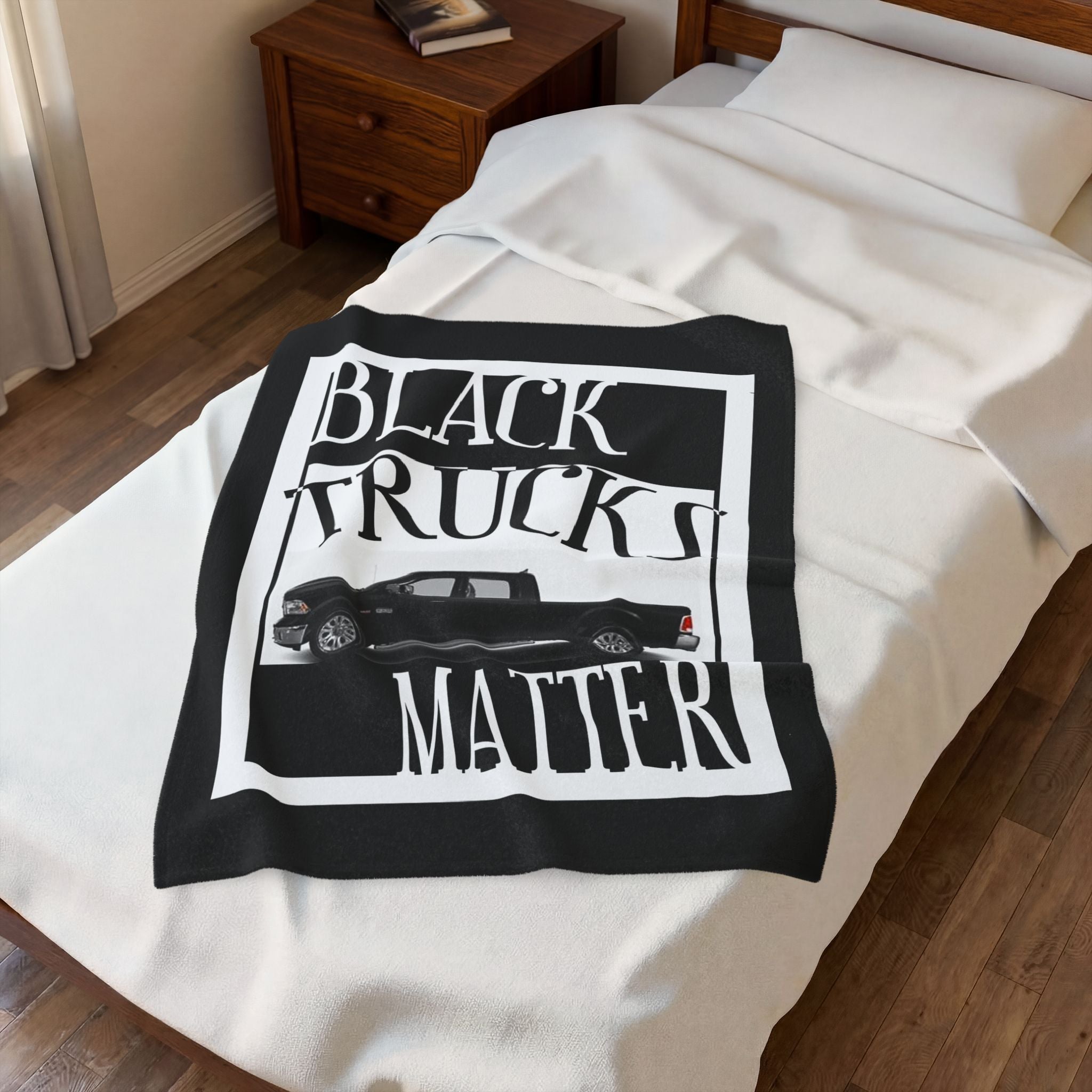 Black Trucks Matter / Velveteen Plush Blanket