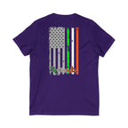 American / Ireland Flag  F&B / V-Neck Tee