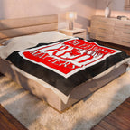 Bleeding Red Matters / Velveteen Plush Blanket