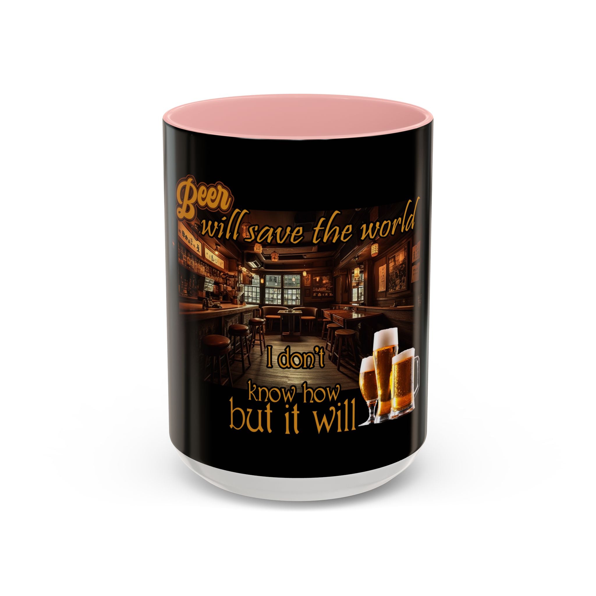 Beer Will Save The World / Accent Coffee Mug 11/15oz