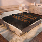 Coffee Spelled Backwards Is EEFFOC / Velveteen Plush Blanket