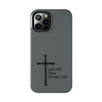 John 8:32 / Proverb 1: 8-9 / Tough Phone Case