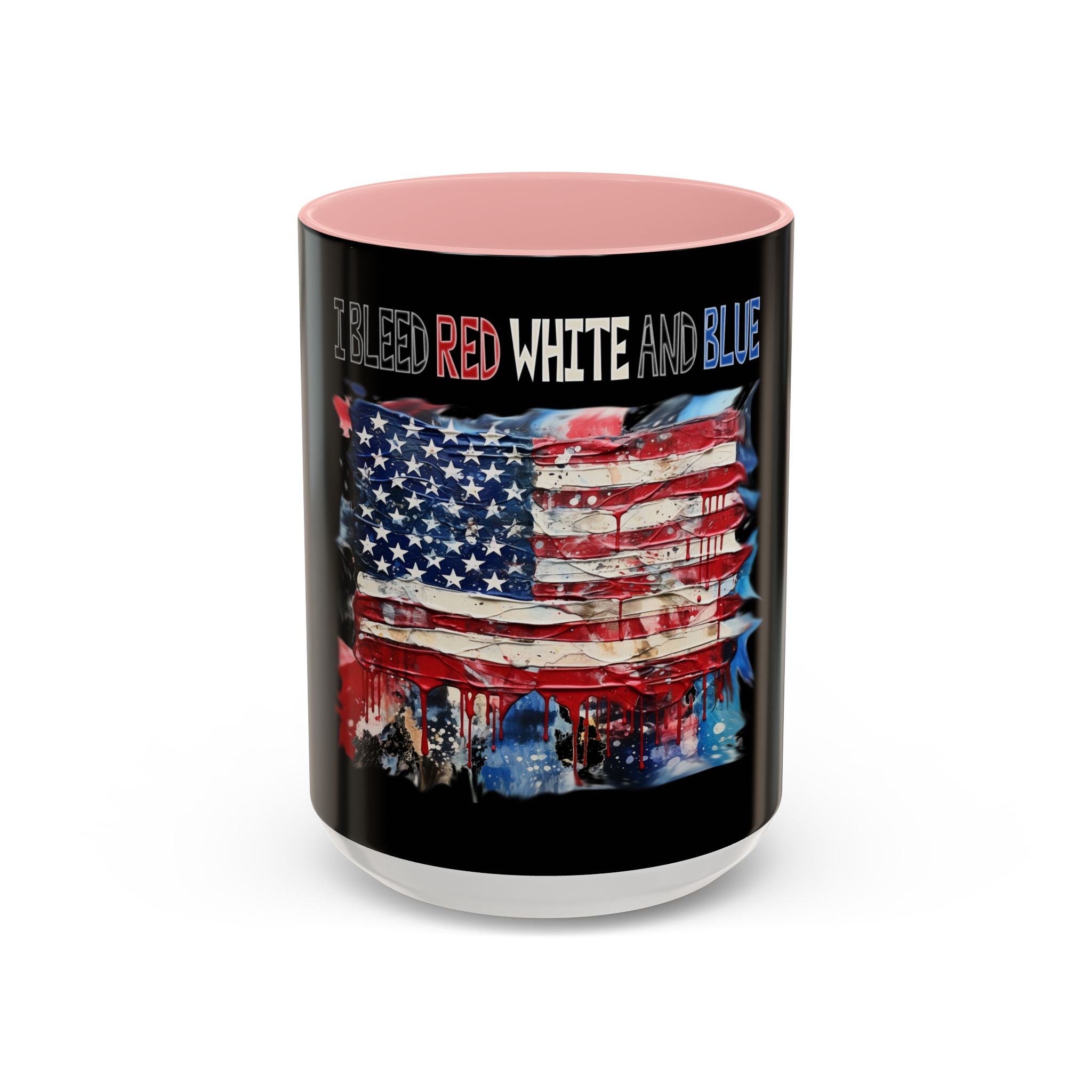 I Bleed Red White and Blue / Accent Coffee Mug 11/15 oz