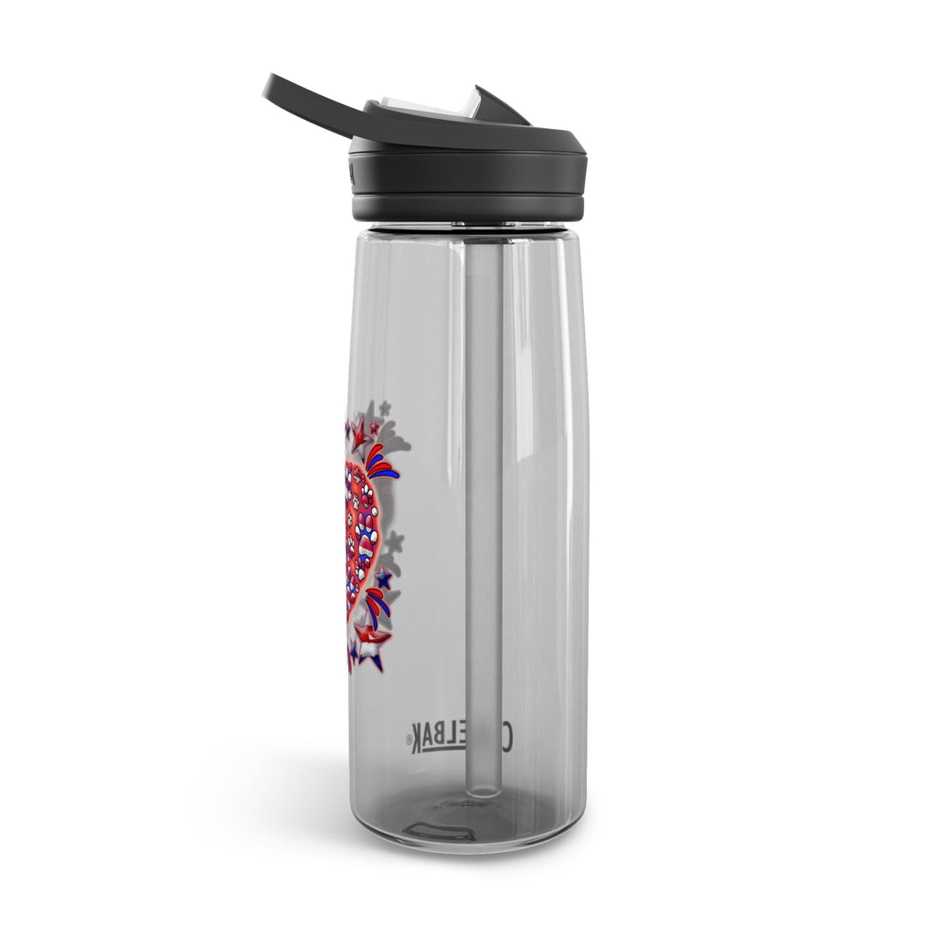 Patriotic Dog Heart / Camelbak Water Bottle 20/25oz