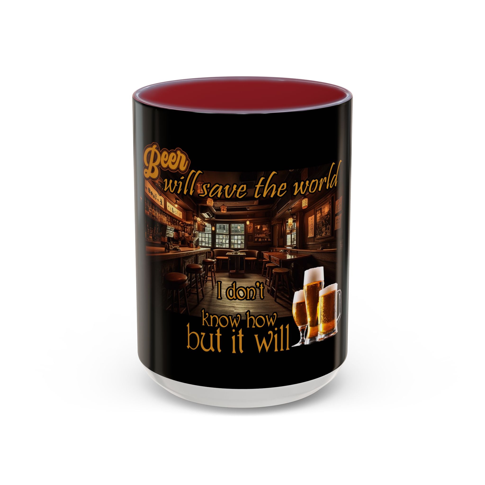 Beer Will Save The World / Accent Coffee Mug 11/15oz
