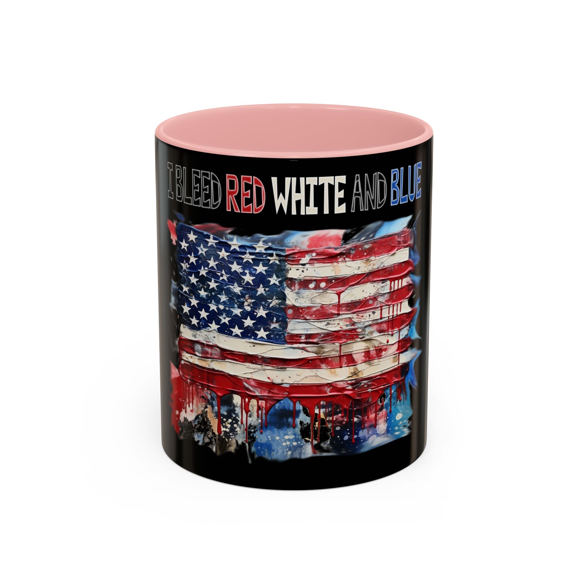 I Bleed Red White and Blue / Accent Coffee Mug 11/15 oz