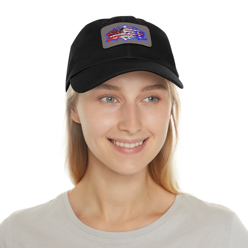 USA Graffiti / Leather Patch Hat