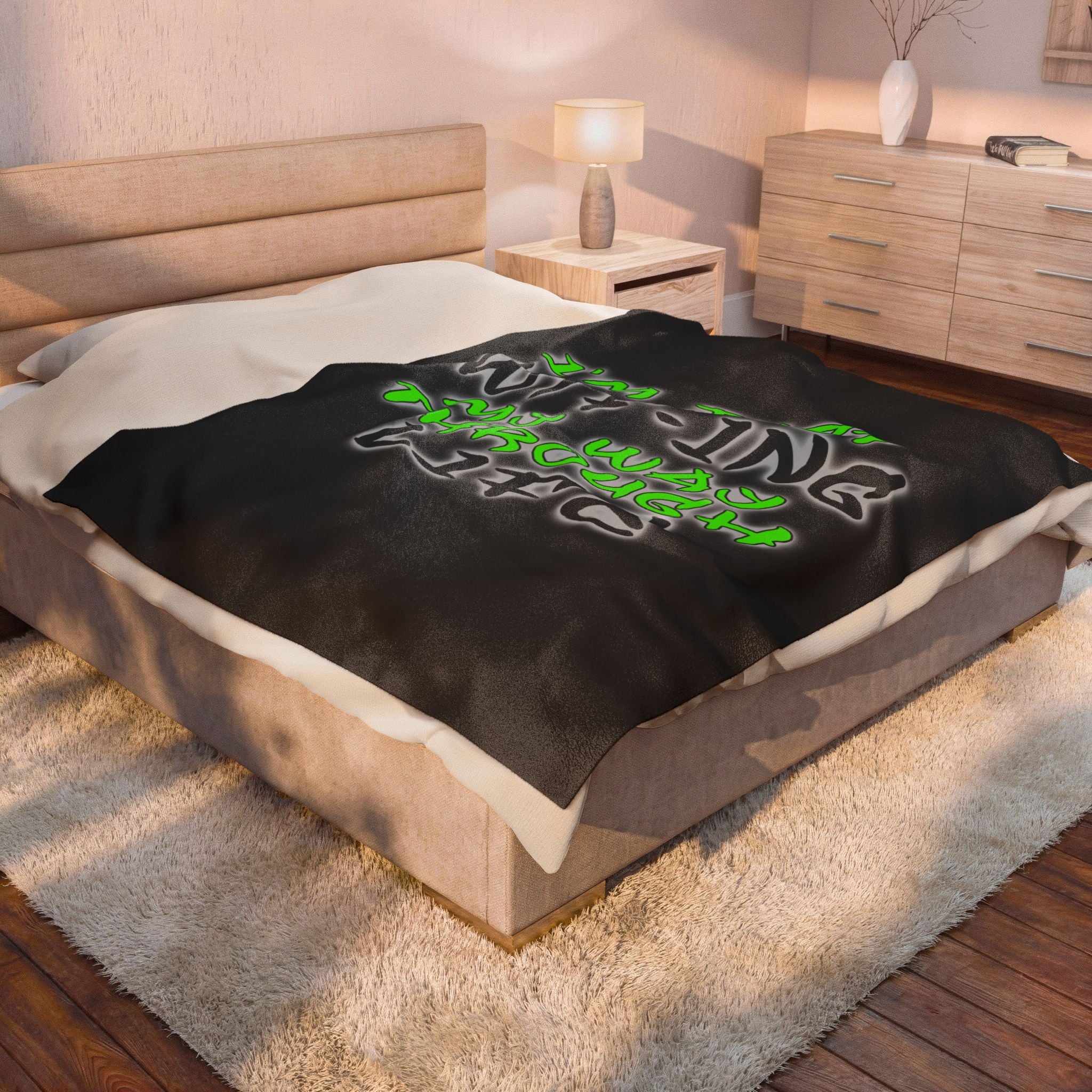 WTF-ing / Velveteen Plush Blanket