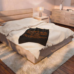 Coffee Spelled Backwards Is EEFFOC / Velveteen Plush Blanket