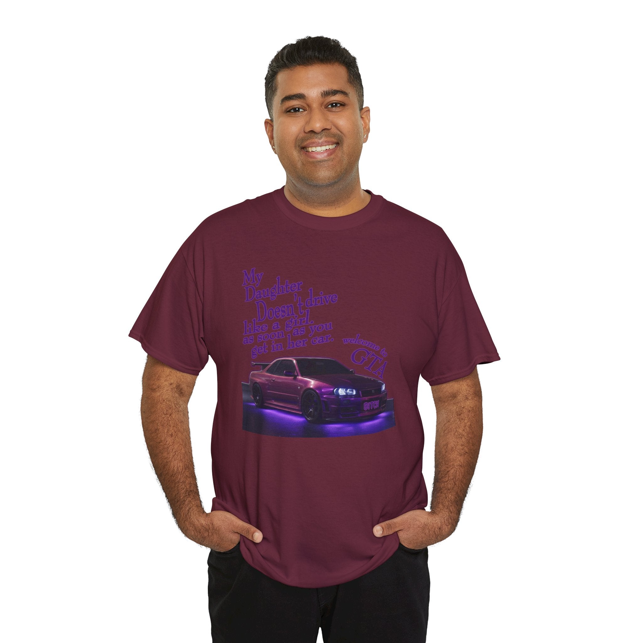 Daughter Doesn't Drive Like A Girl Purple