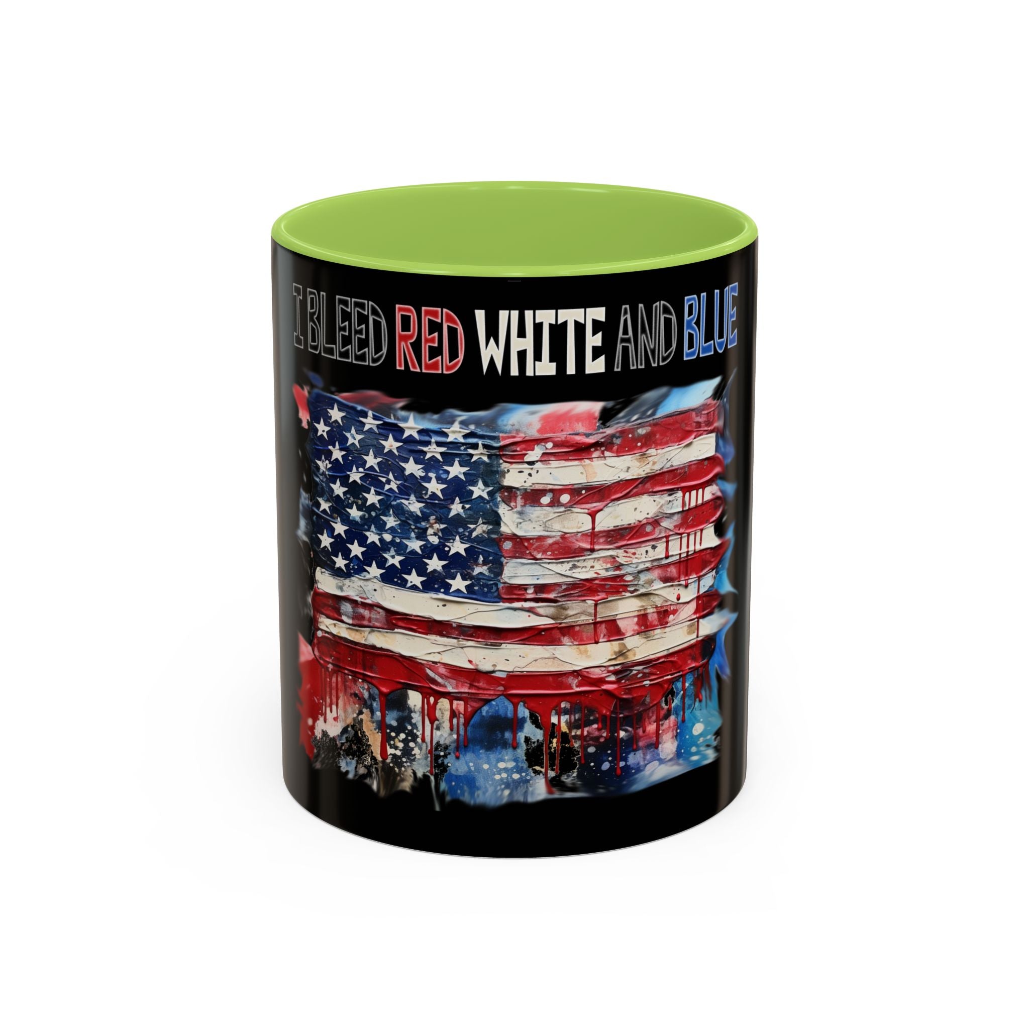 I Bleed Red White and Blue / Accent Coffee Mug 11/15 oz