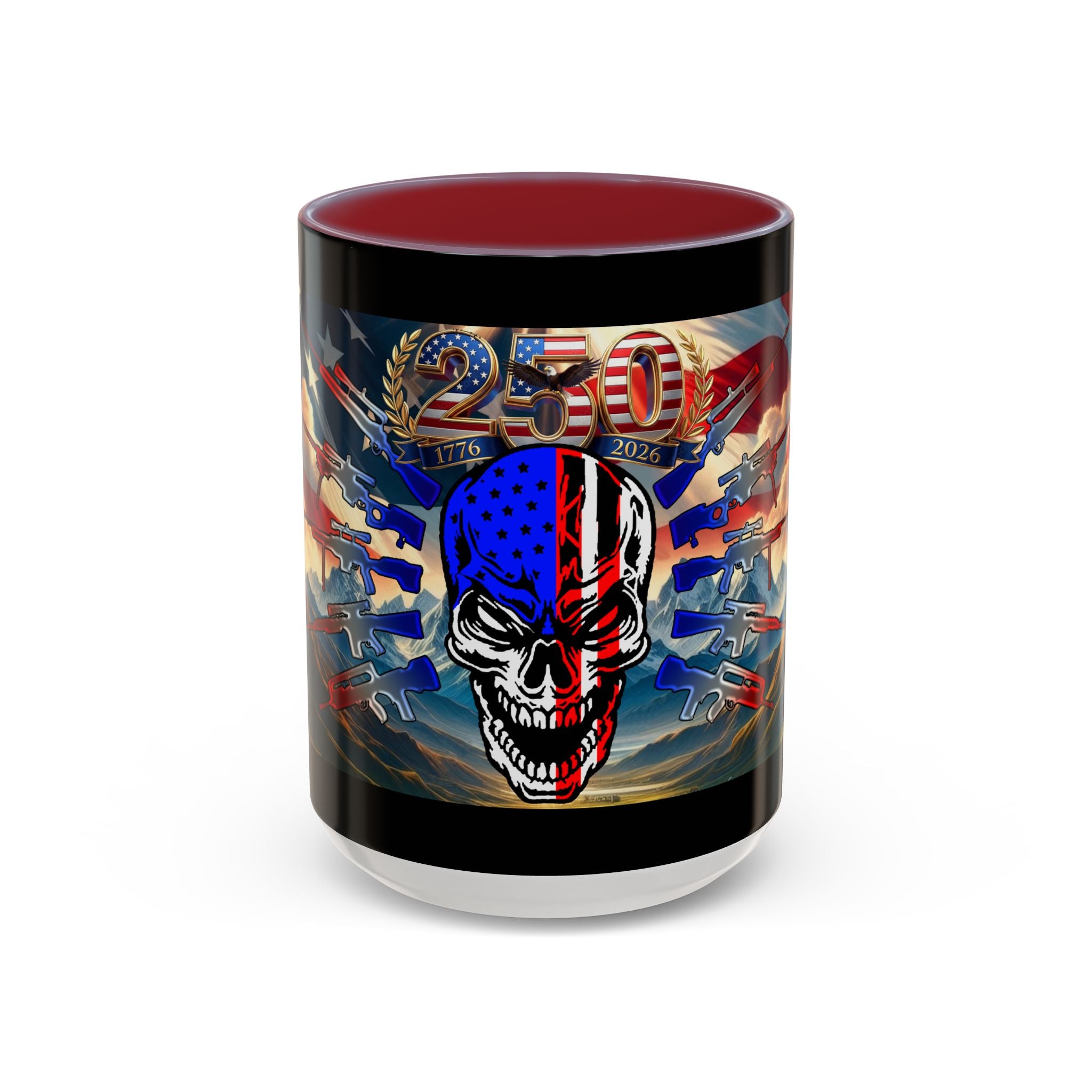 Skull & Guns 250th / Accent Coffee Mug 11/15 oz
