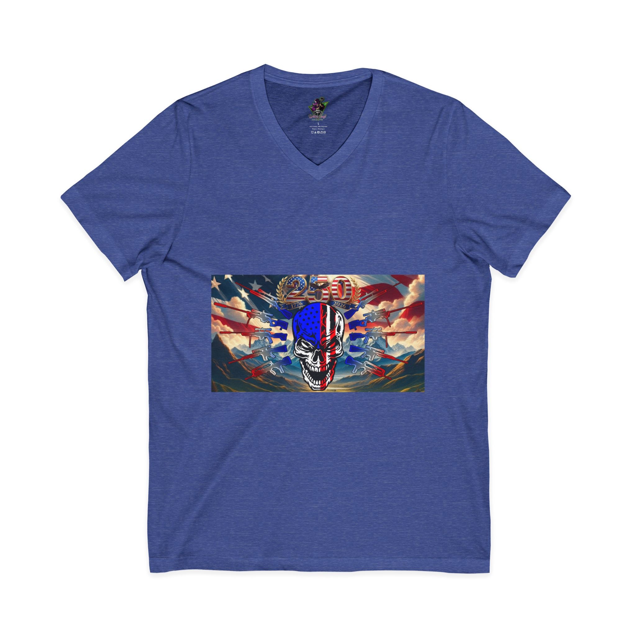 Skull & Guns 250th / V-Neck Tee
