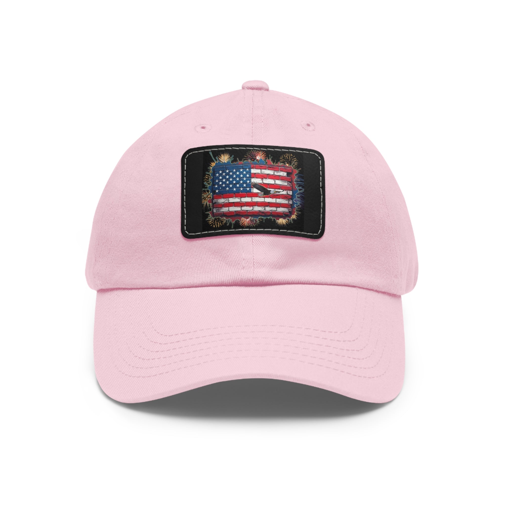 American Brick Flag / Leather Patch Hat