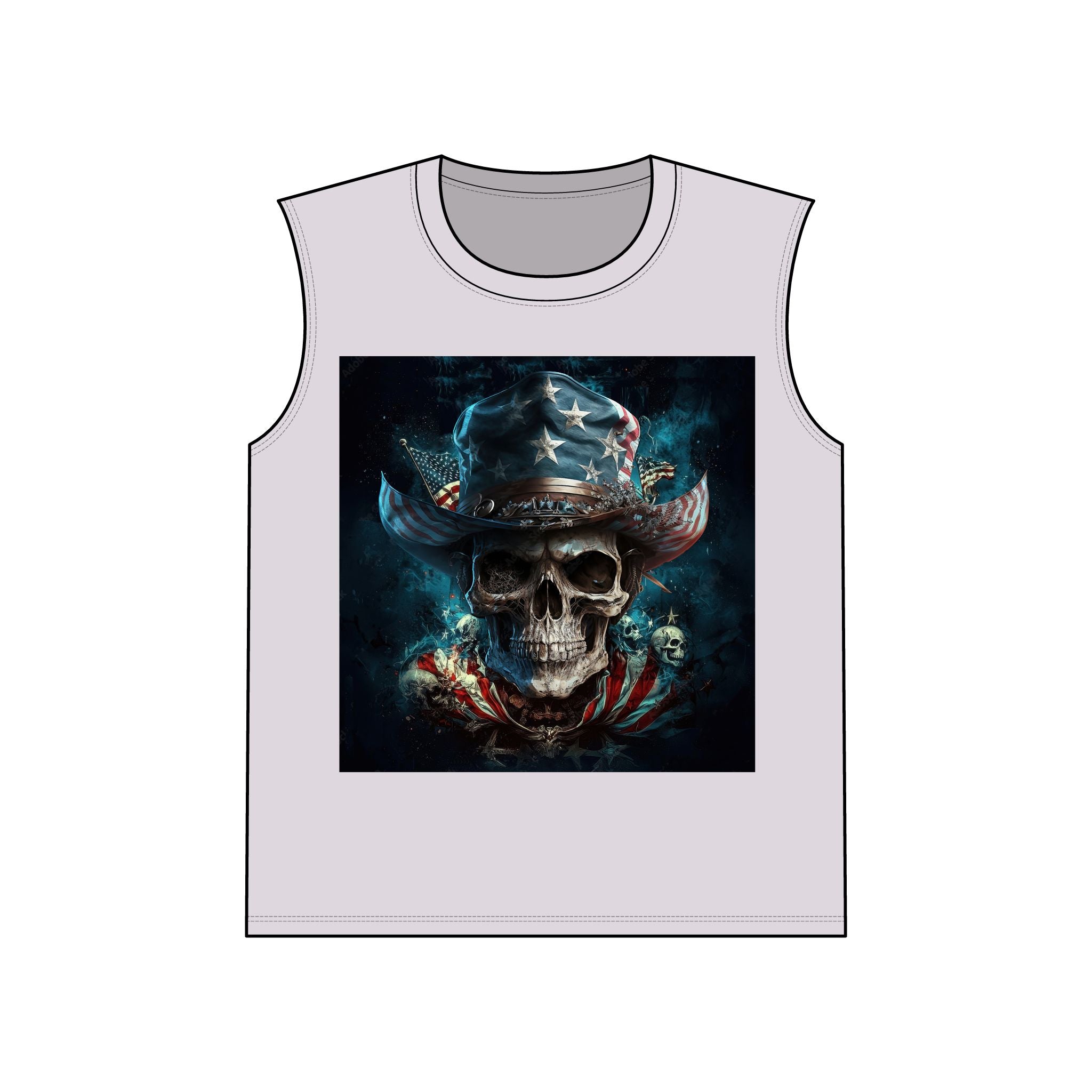 Patriotic Skull & Wicked Cowboy / Muscle Shirt