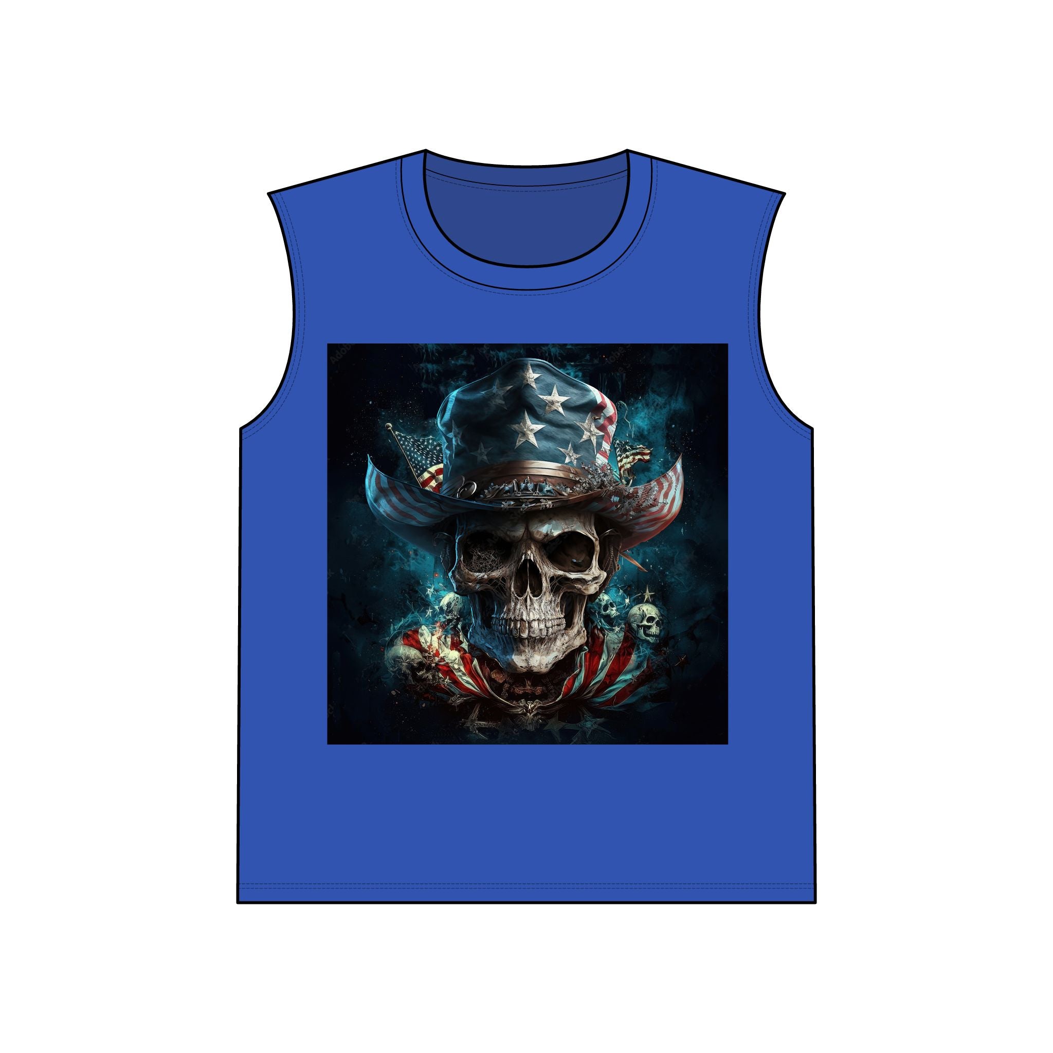 Patriotic Skull & Wicked Cowboy / Muscle Shirt