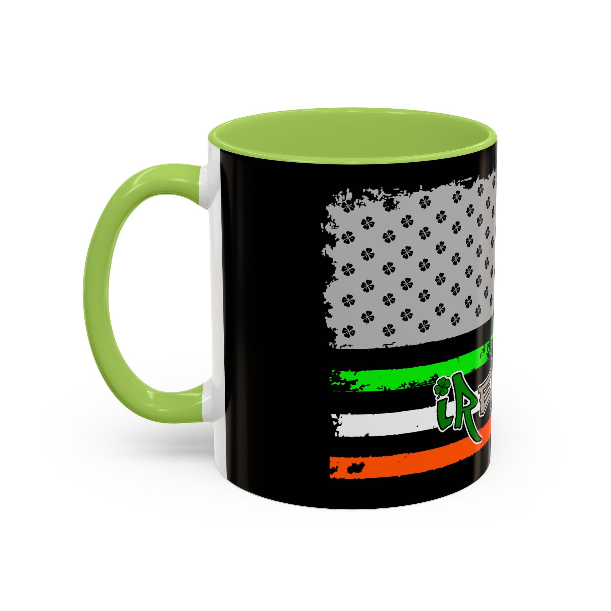 American/Ireland Flag / Accent Coffee Mug 11/15 oz
