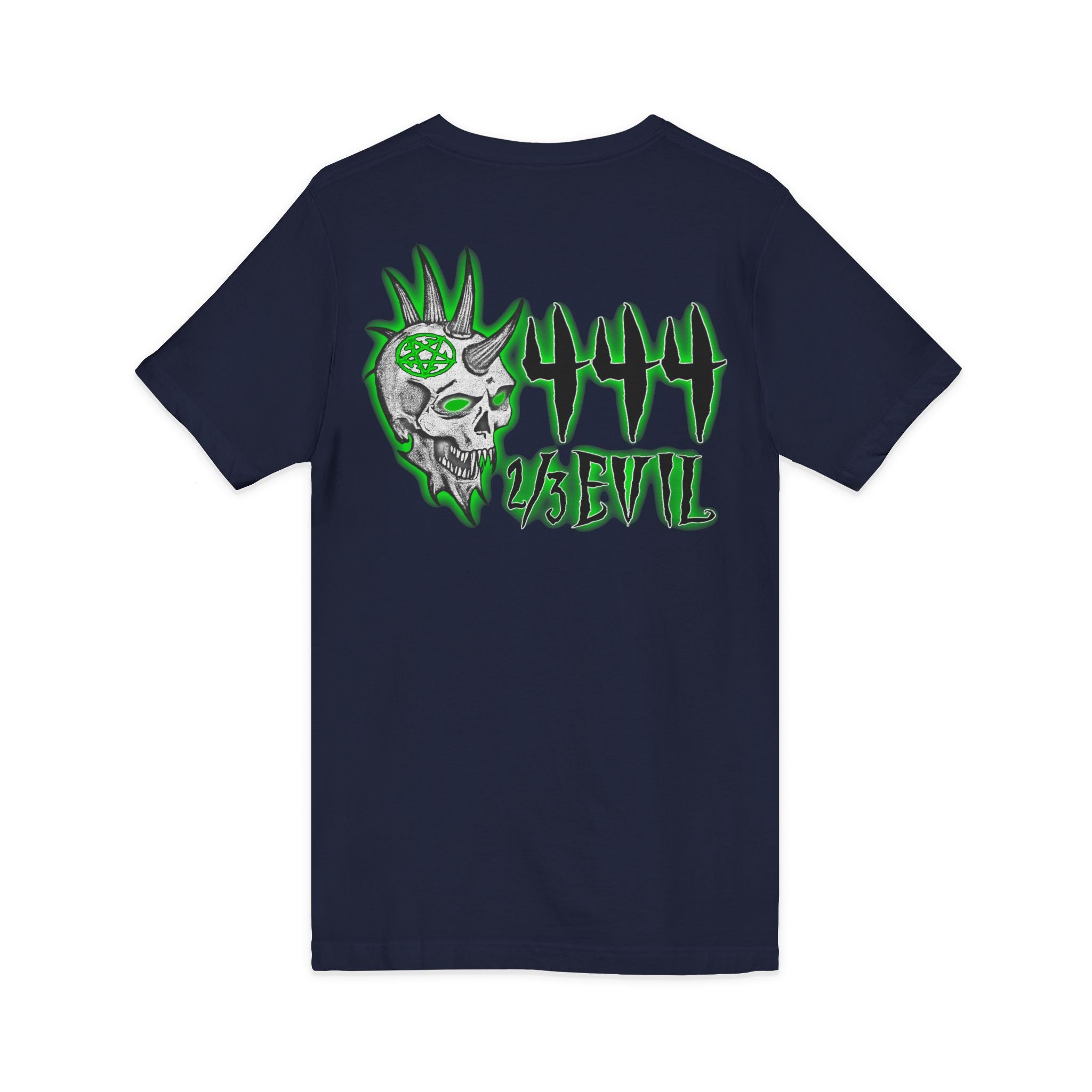 2/3 Evil Punk Skull / V-Neck Shirt
