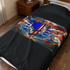 Skull & Guns 250th / Velveteen Plush Blanket
