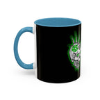 2/3 Evil Punk Skull / Accent Coffee Mug 11/15oz