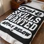 Oral-B Skills Wanted / Velveteen Plush Blanket