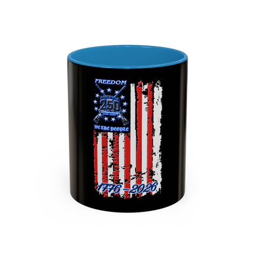 250th Anniversary Flag / Accent Coffee Mug 11/15oz