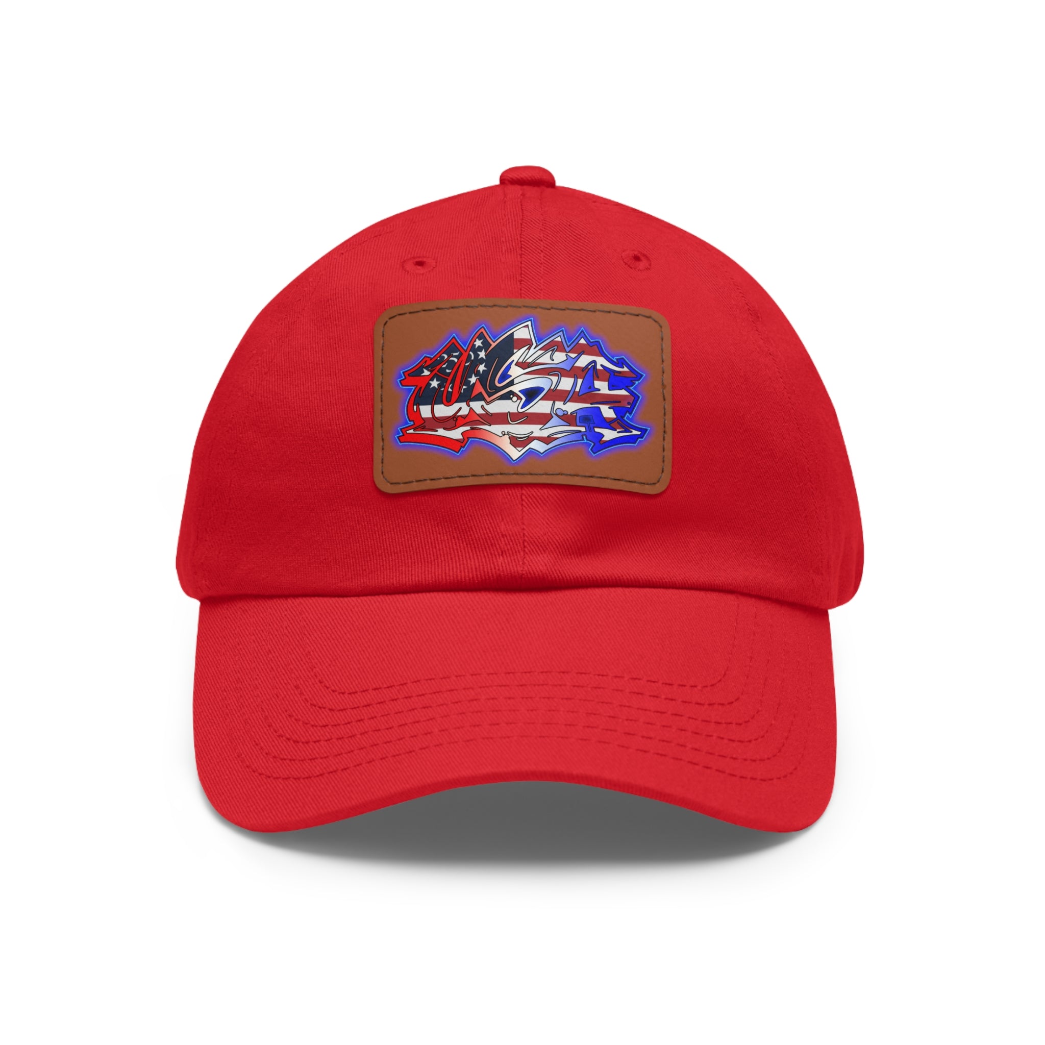 USA Graffiti / Leather Patch Hat