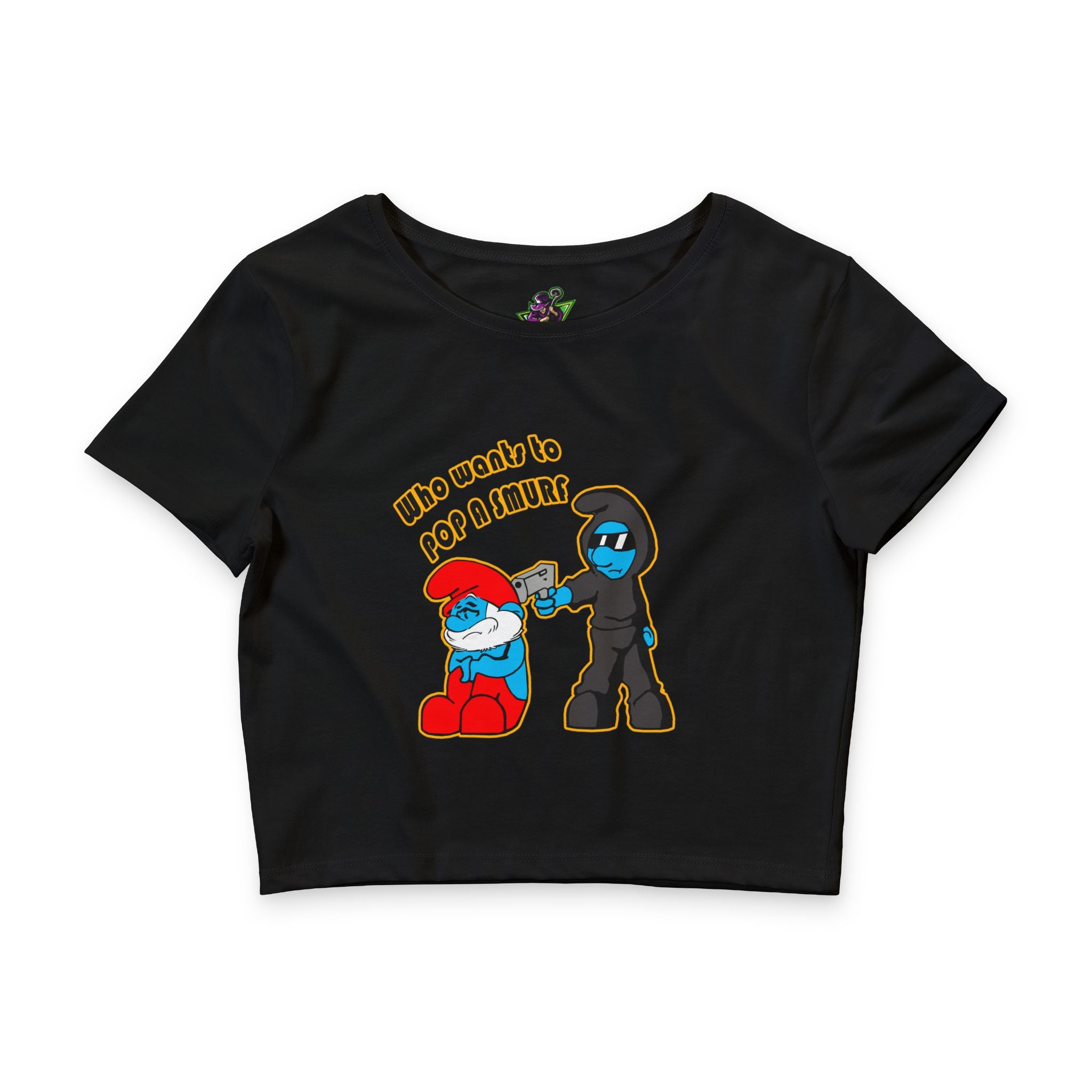 Who Wants to Pop a Smurf / Crop Top