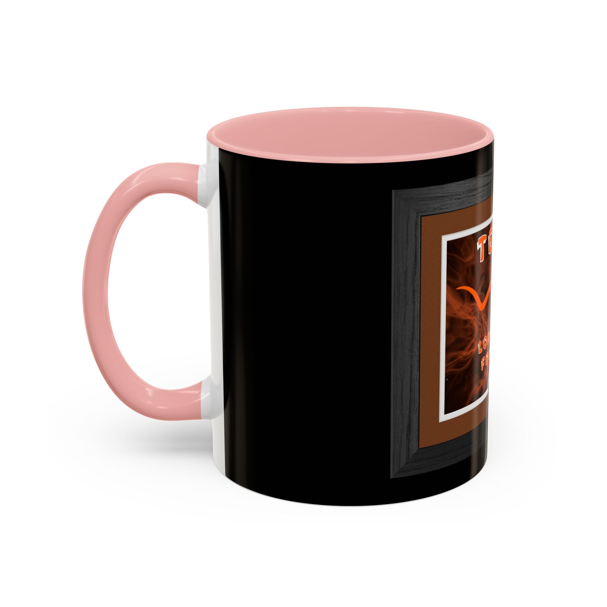 Texas Longhorns Framed / Accent Coffee Mug 11/15oz