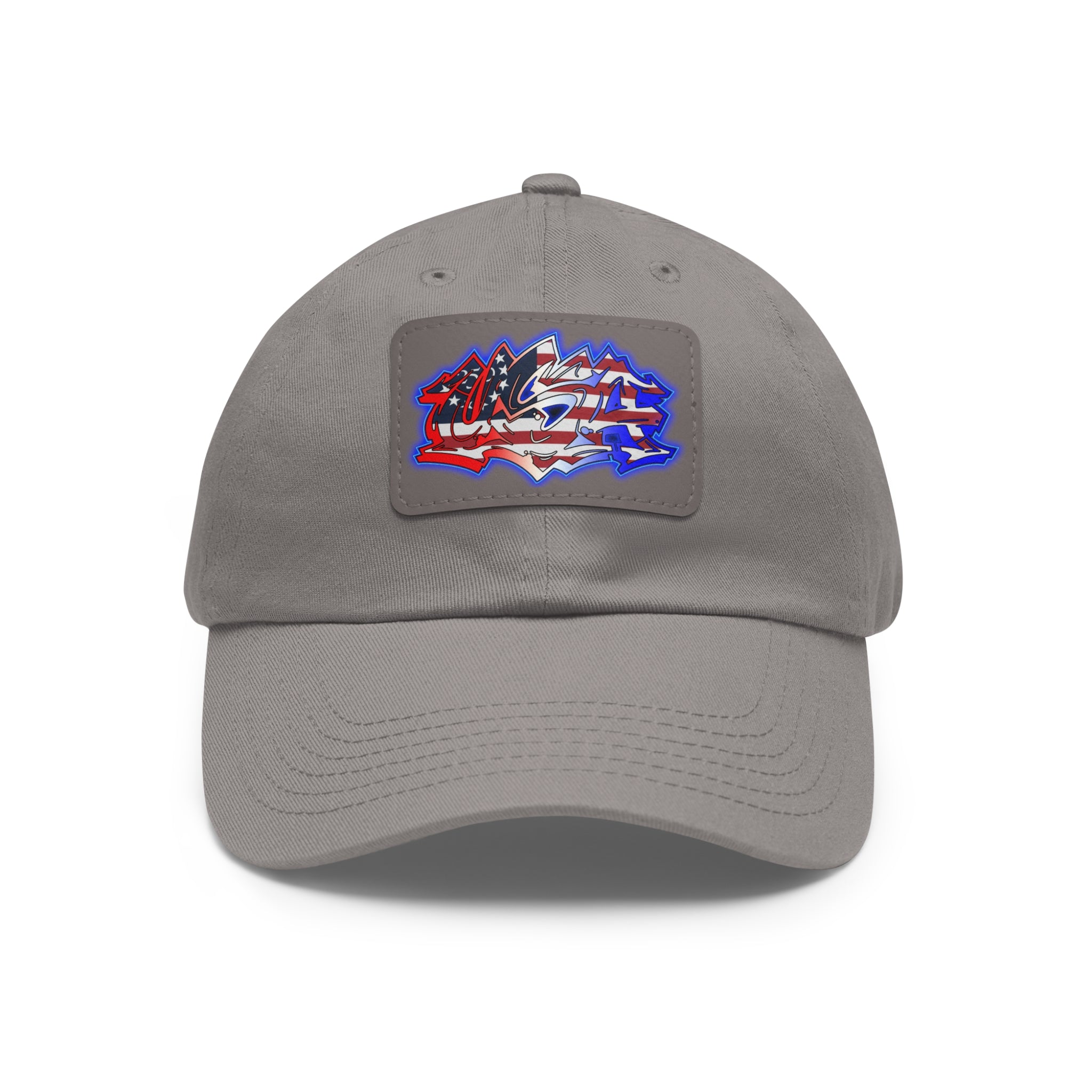 USA Graffiti / Leather Patch Hat