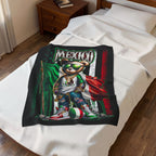 Mexico Teddy Bear /  Velveteen Plush Blanket
