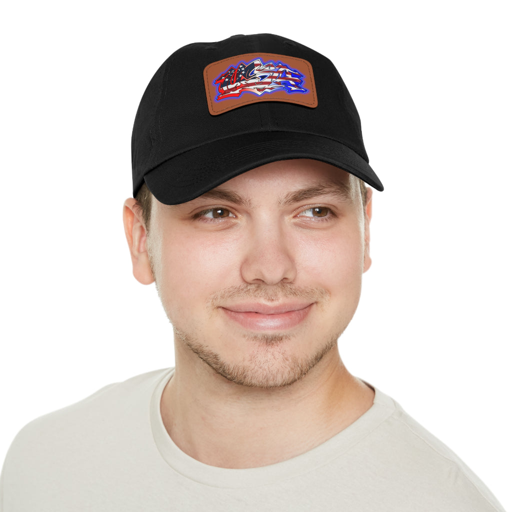 USA Graffiti / Leather Patch Hat
