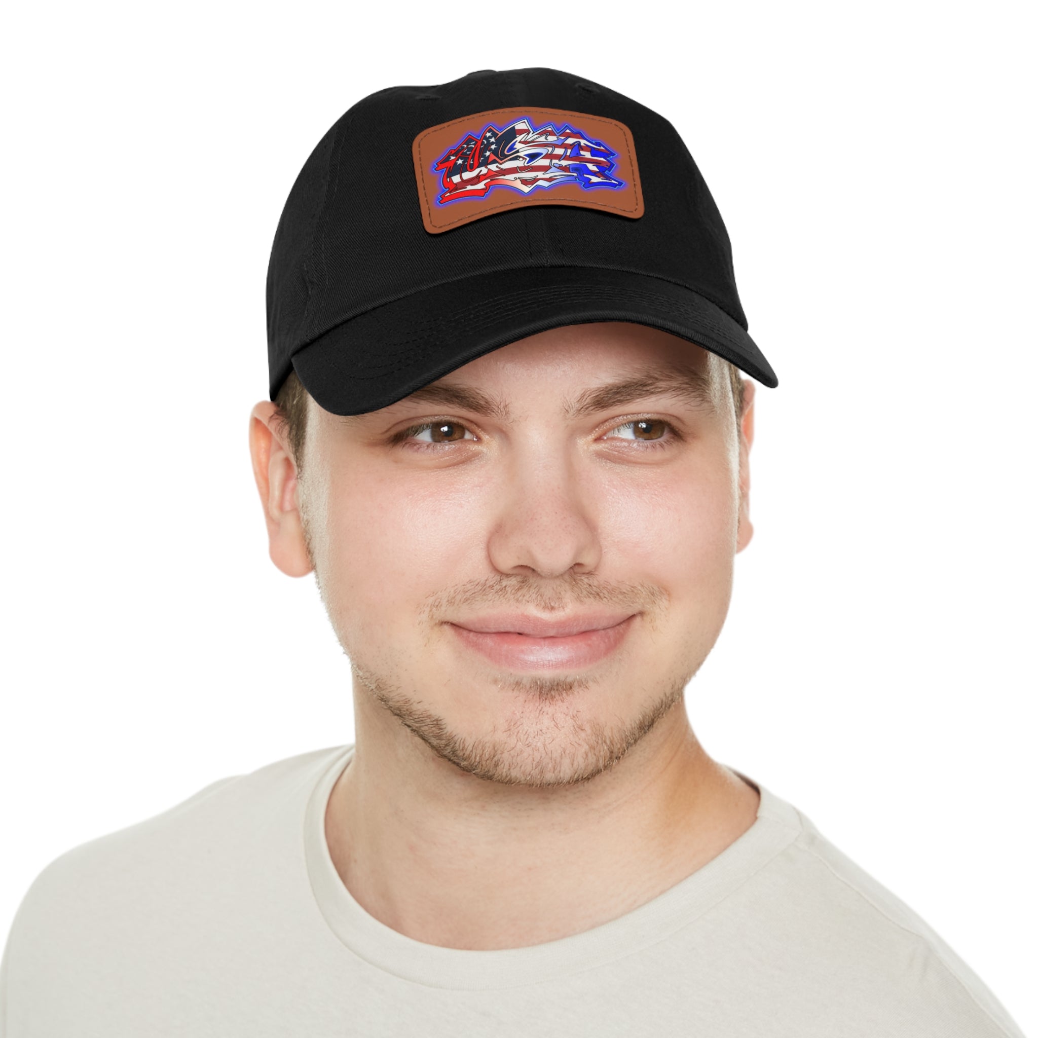USA Graffiti / Leather Patch Hat