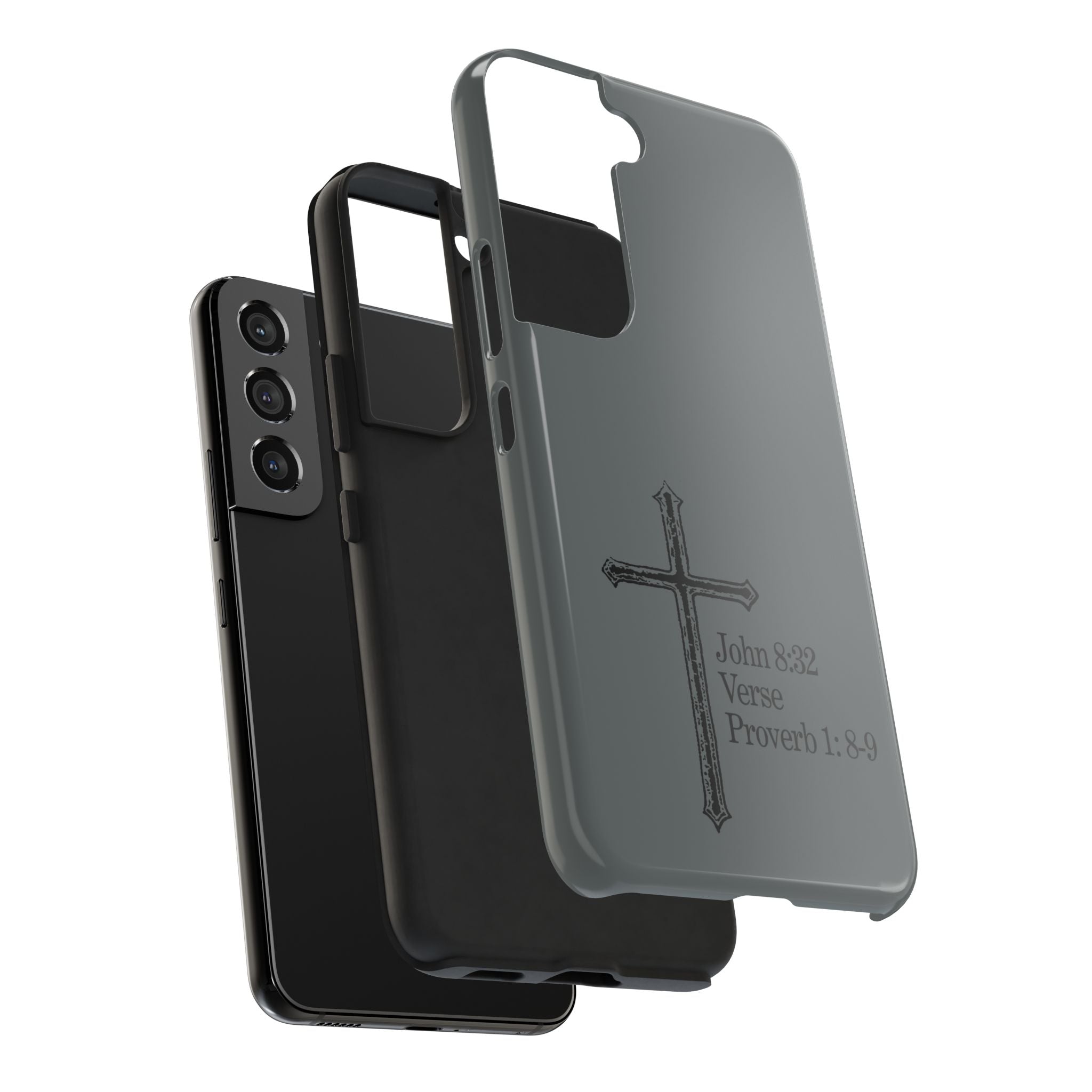 John 8:32 / Proverb 1: 8-9 / Tough Phone Case