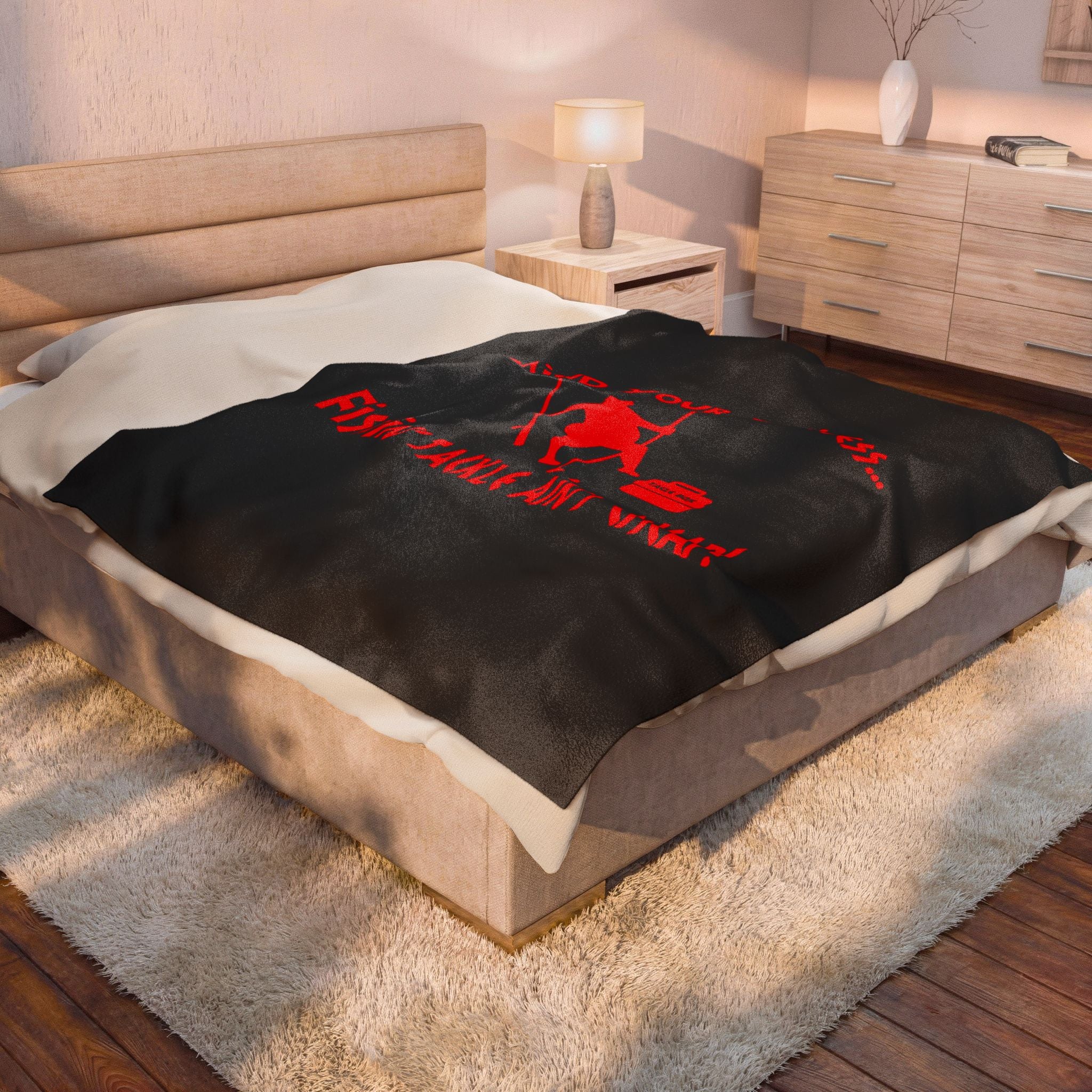 Mind Your Business Guy Stripper / Velveteen Plush Blanket
